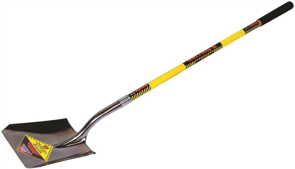 Structron&reg; Square Point Shovel With 48 In. Fiberglass Handle