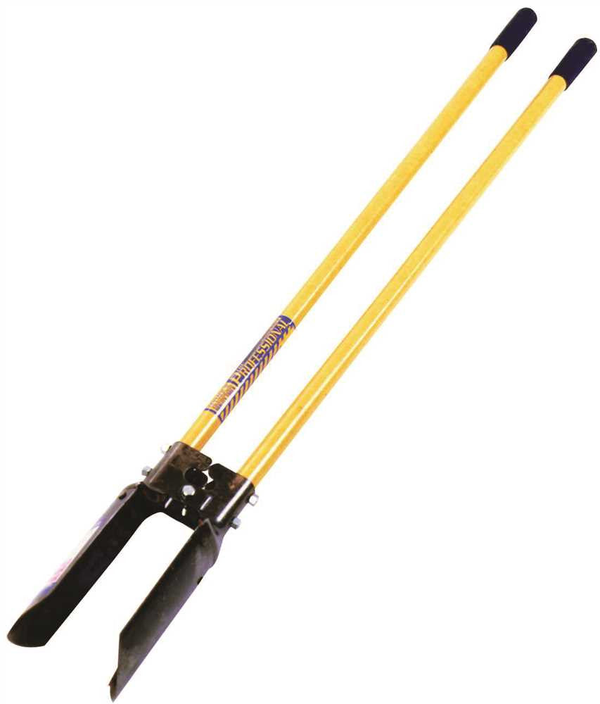 Atlas Posthole Digger With 48 In. Fiberglass Handled Cushioned Grips