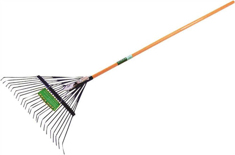 Seymour Steel Leaf Rake With 24" Head, 24 Tine And 54" Wood Handle