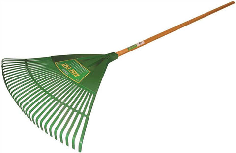 Seymour Poly Leaf Rake With 33" Head, 30 Tine And 48" Wood Handle