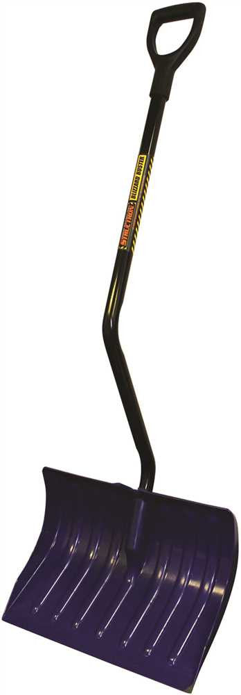 Structron&reg; Ergonomic Snow Shovel With Bent Steel Handle And D-grip