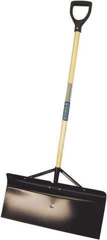 Seymour Steel Snow Pusher With 24 In. Head And Braces, 42 In. Wood Handle