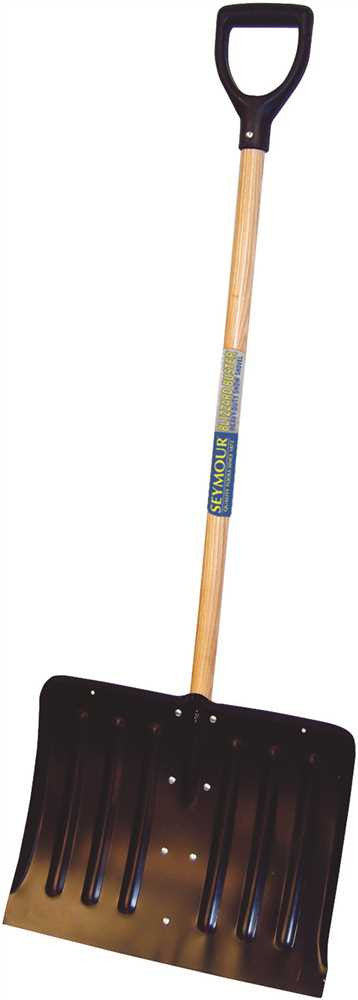 Seymour Steel Snow Shovel With 18" Head And 41" Wood Handle