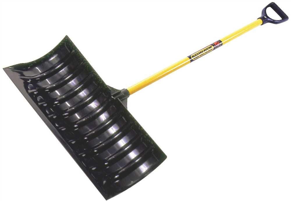 Structron&reg; Snow Pusher With Black Head And 45 In. Fiberglass Handle