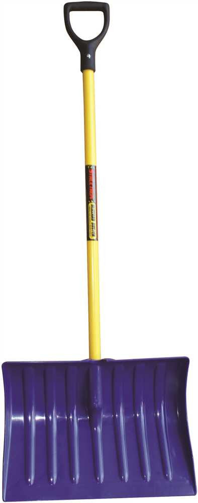 Structron&reg; Snow Shovel With Blue Head And 43 In. Fiberglass Handle