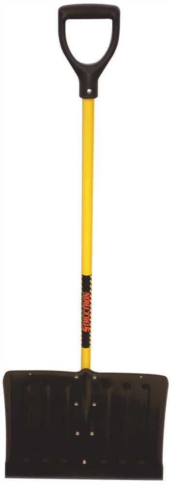 Structron&reg; Steel Snow Shovel With 18 In. Head And 41 In. Fiberglass Handle