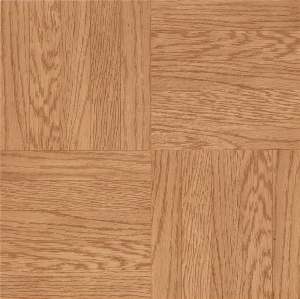 Armstrong&reg; Parkson Units Residential No-wax Self-adhesive Vinyl Floor Tile, Light Oak, 12x12 In., .045 Gauge