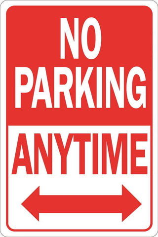 No Parking Anytime Heavy-duty Reflective Sign, 12 In. X 18 In.