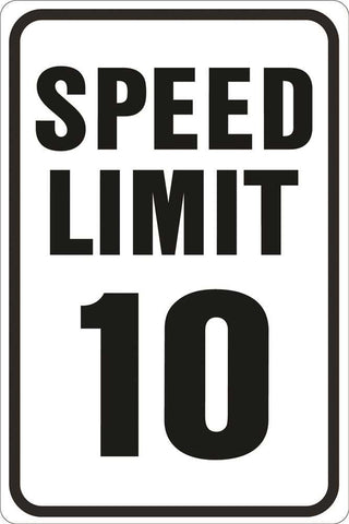 Speed Limit 10 Mph Heavy-duty Reflective Sign, 12 In. X 18 In.