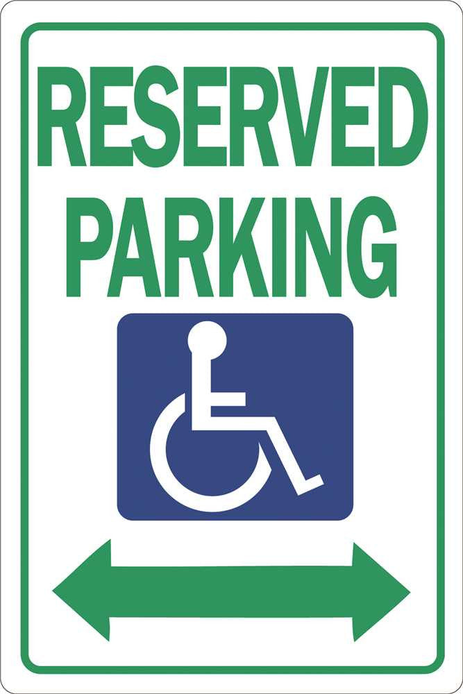 Reserved Parking Heavy-duty Reflective Sign, 12 In. X 18 In.