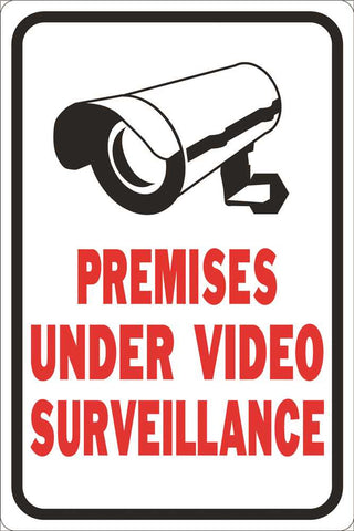 These Premises Protected By Video Surveillance Heavy-duty Reflective Sign, 12 In. X 18 In.