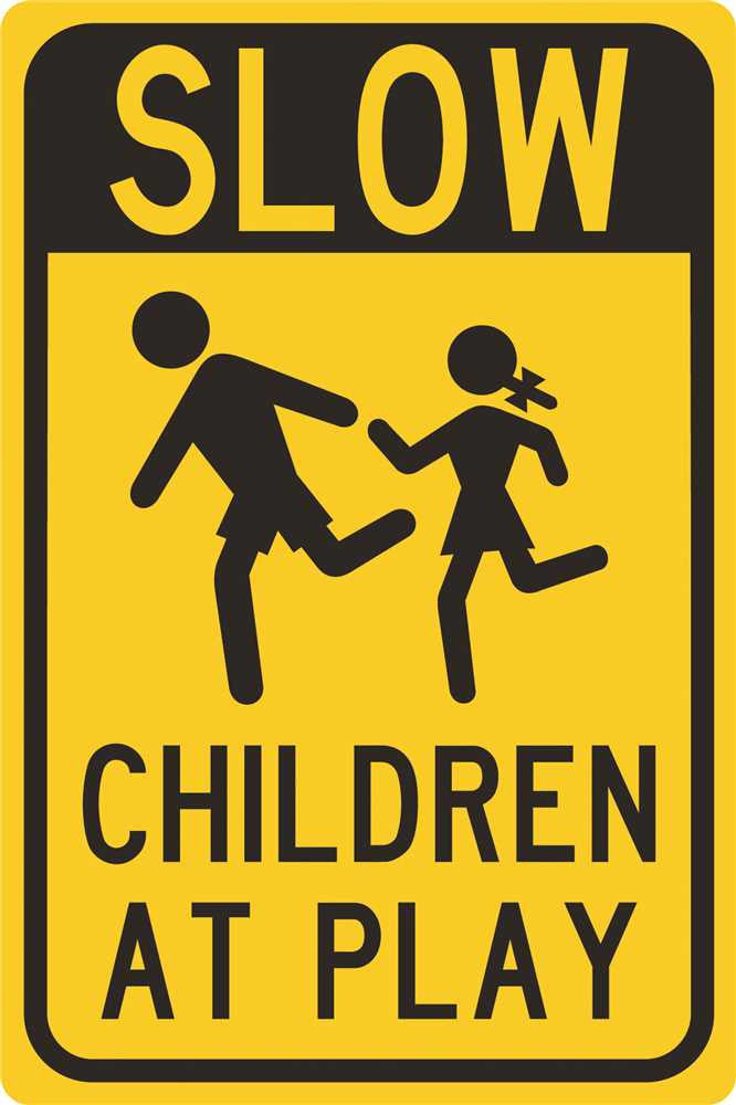 Slow&hellip;.. Children At Play Heavy-duty Reflective Sign, 12 In. X 18 In.