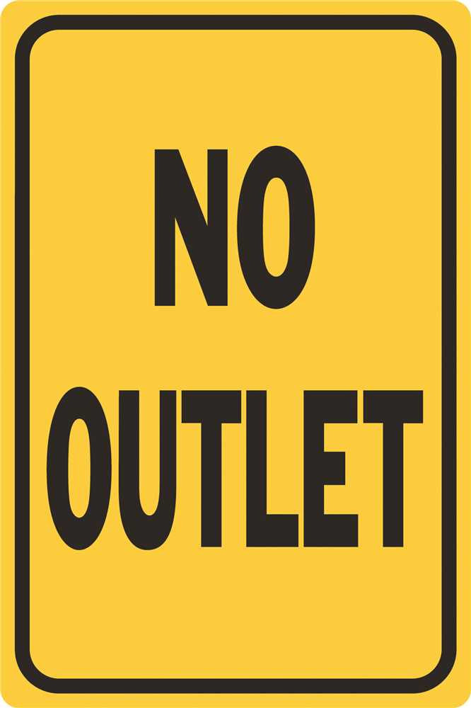 No Outlet Heavy-duty Reflective Sign, 12 In. X 18 In.