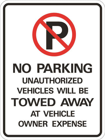 No Parking Heavy-duty Reflective Sign, 18 In. X 24 In.