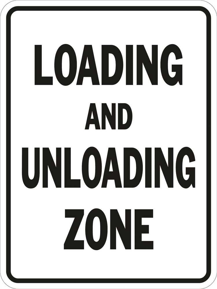 Loading And Unloading Zone Heavy-duty Reflective Sign, 18 In. X 24 In.