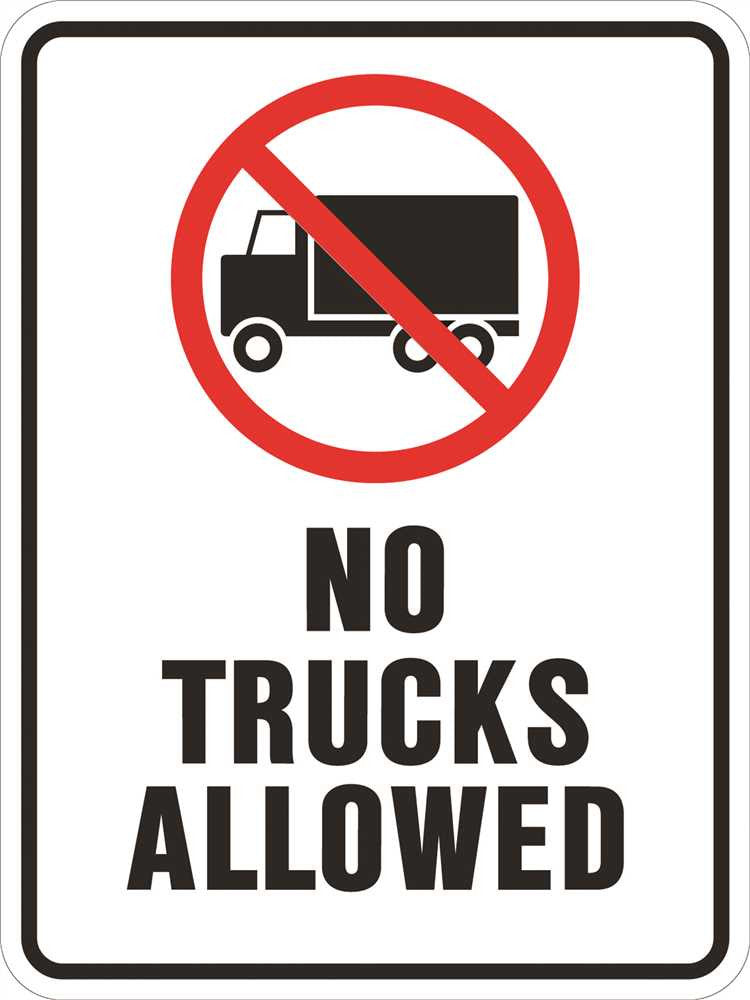 No Trucks Allowed Heavy-duty Reflective Sign, 18 In. X 24 In.