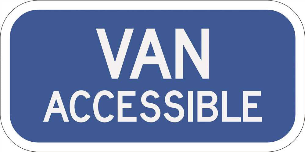 Van Accessible Heavy-duty Reflective Sign, 6" X 12"