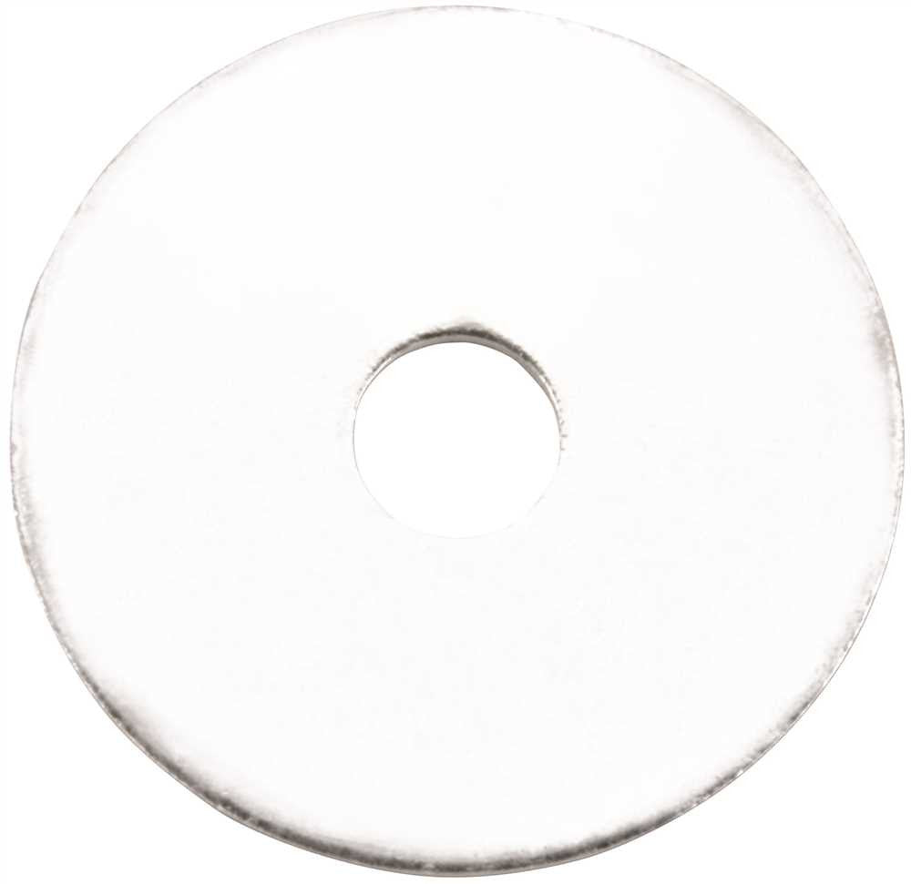 Zinc Fender Washer, 1-4 In. X 1 In., 100 Per Pack