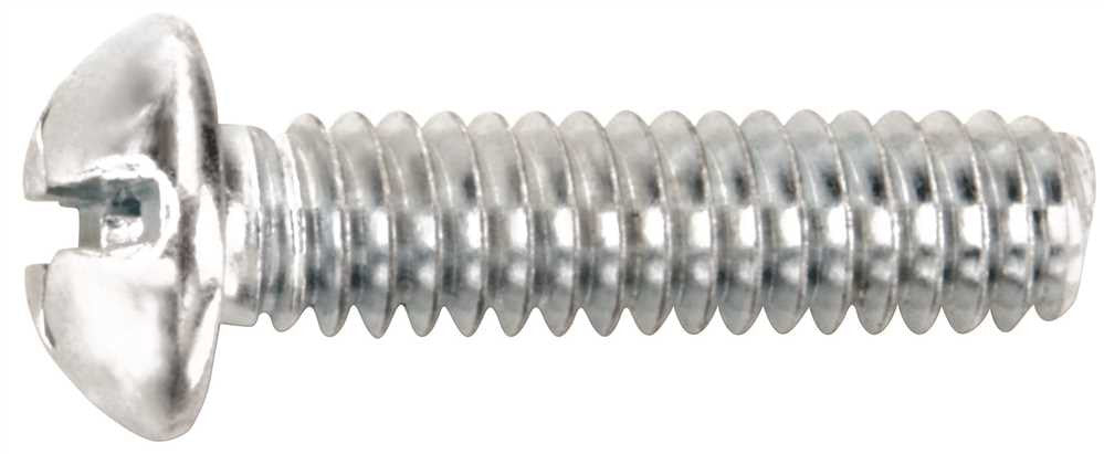 Zinc Machine Screw, 8-32 X 3-4 In., 100 Per Pack