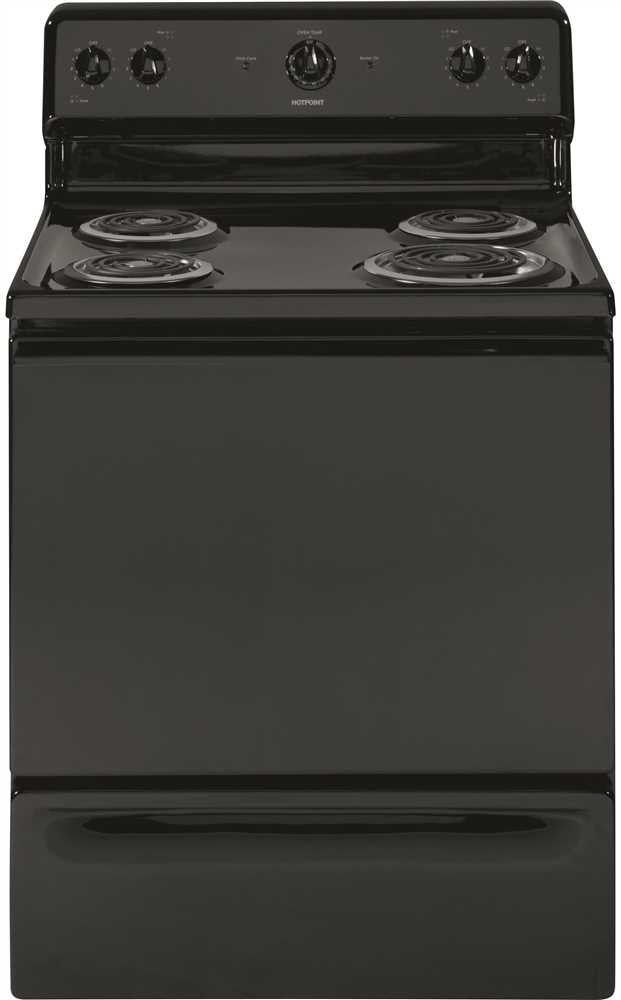 Hotpoint&reg; 30-inch  5 Cu.ft. Free-standing Electric Range, Black