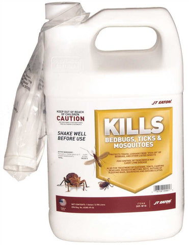 Jt Eaton&trade; Kills Bedbugs, Ticks And Mosquitoes, 1 Gal. Container With Sprayer