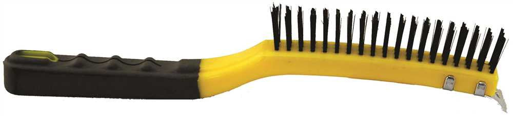 Rubberset&reg; Long Handle Wire Brush With Scraper