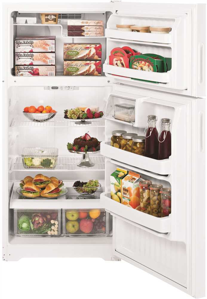 Ge&reg; Energy Star&reg; 15.5 Cu. Ft. Top Freezer Refrigerator, White, Reversible Door Swing