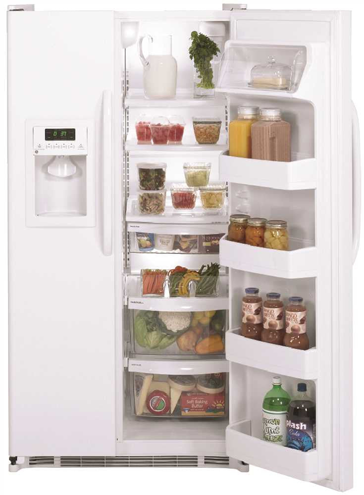 Ge&reg; Energy Star&reg; 21.8 Cu.' Side By Side Refrigerator, White