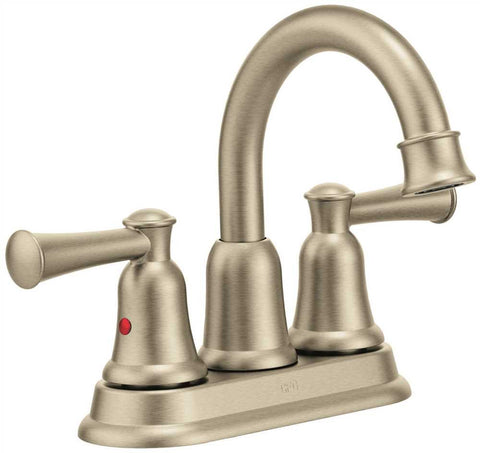 Cleveland Faucet Group Capstone Two Handle High Arc Lavatory Faucet Less Pop-up, Brushed Nickel