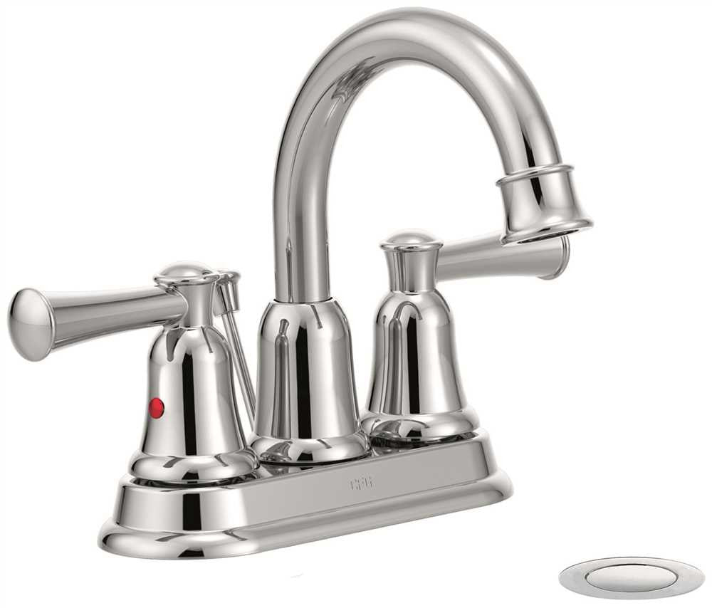 Cleveland Faucet Group Capstone Two Handle High Arc Lavatory Faucet With 50-50 Pop-up, Chrome