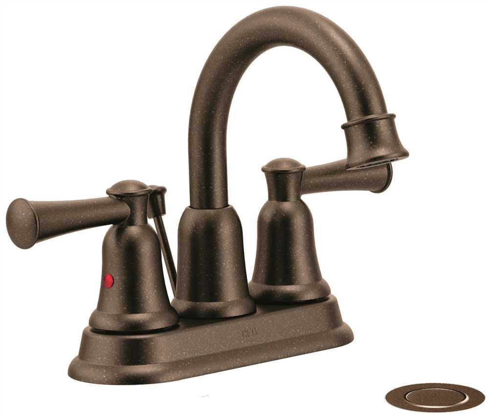 Cleveland Faucet Group Capstone Two Handle High Arc Lavatory Faucet With Pop-up, Old World Bronze