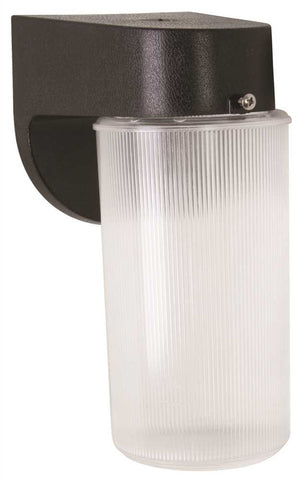 Texas Fluorescents Pocket Black Wall Outdoor Pack Clear Prismatic Jar With 13 Watt Gu 2700k Included