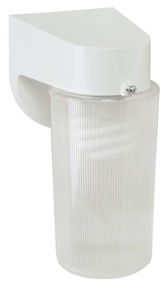 Texas Fluorescents Pocket White Wall Outdoor Pack Clear Prismatic Jar With 13 Watt Gu 2700k Included