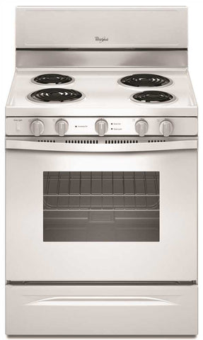 Whirlpool&reg; 30-inch  4.8 Cu. Ft. Single Oven Free-standing Electric Range, White