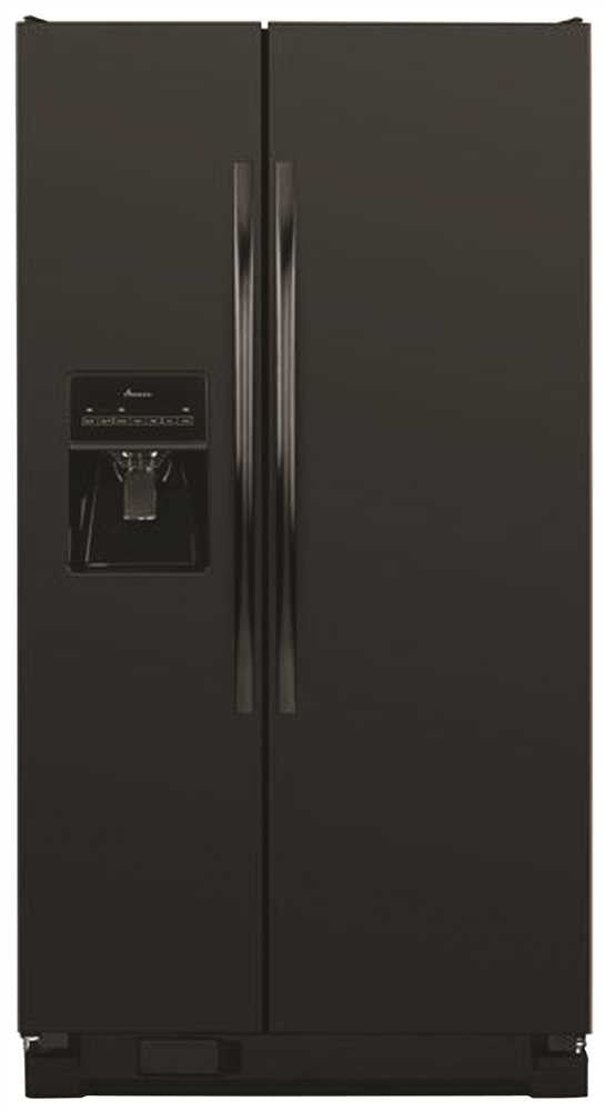 Amana&reg; Energy Star&reg; 25.4 Cu. Ft. Side-by-side Refrigerator, Black