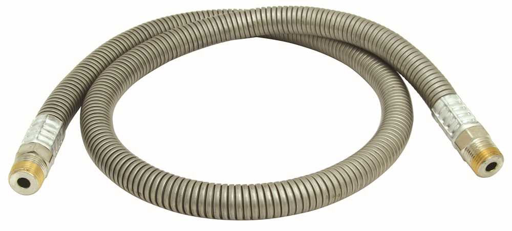 Chicago Faucet Hose, 36 In. Stainless Steel, Lead Free