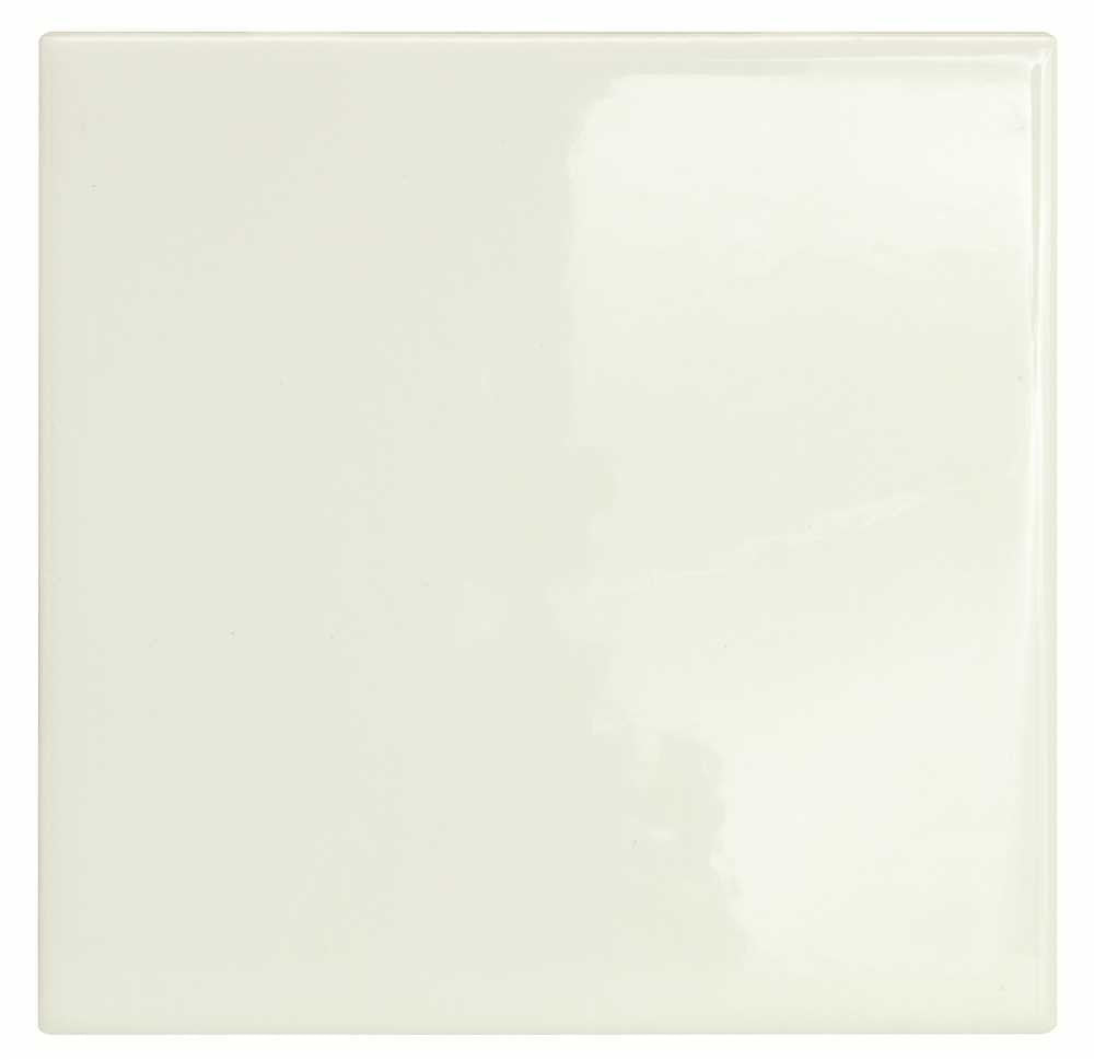 Daltile Ceramic Wall Tile, White, 6x6 In.