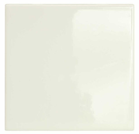 Daltile Ceramic Wall Tile, White, 6x6 In.