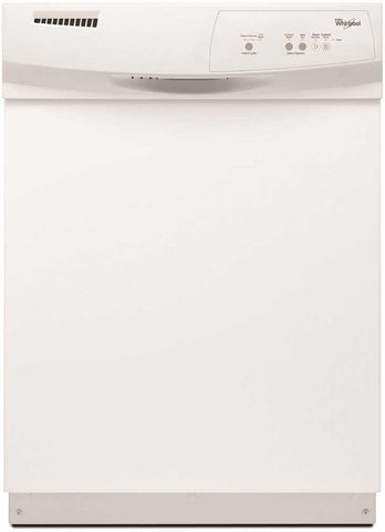 Whirlpool&reg; Tall Tub Built-in 24-inch Dishwasher With Front Controls, White, 3 Cycles - 2 Options