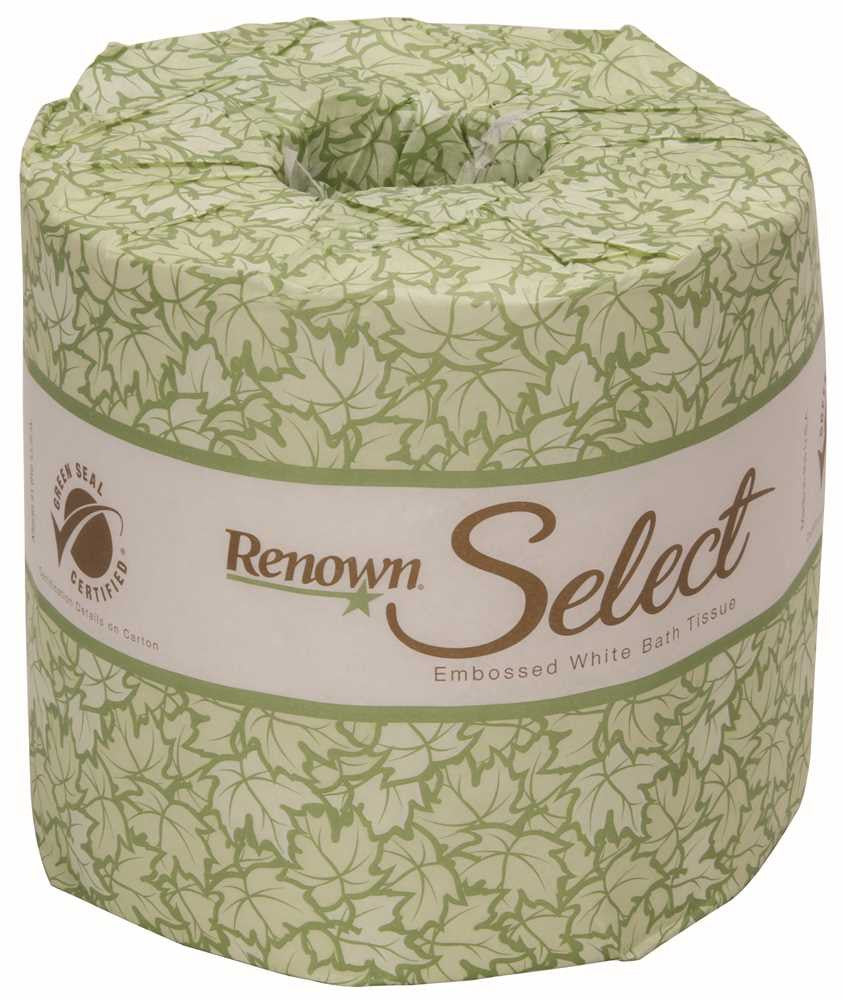 Renown&reg; Select Fusion Bath Tissue 4.375 X 4" White 80 Rolls Per Case