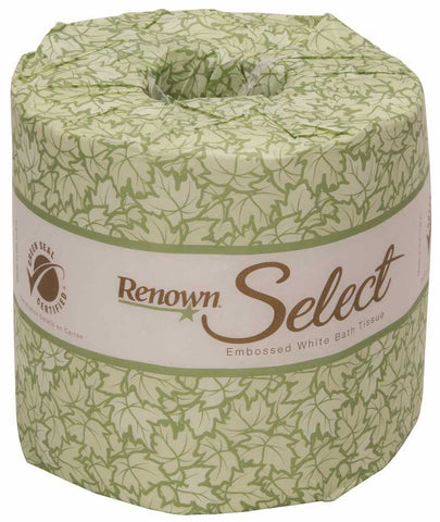 Renown&reg; Select Fusion Bath Tissue 4x4 80 White Rolls Per Case