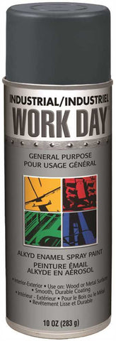 Krylon&reg; Industrial Work Day&trade; General Purpose Enamel Spray Paint, 16 Oz., Gray