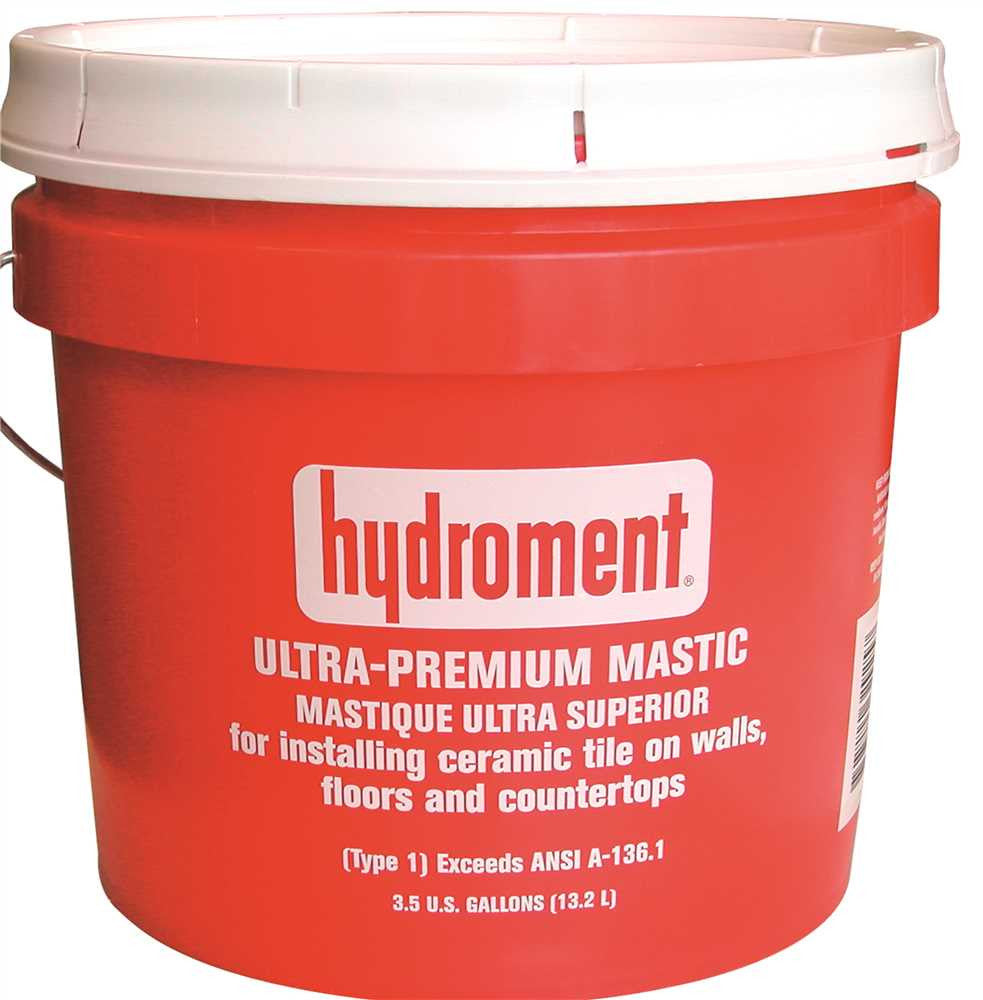 Professional Ceramic Tile Mastic, 3.5 Gal