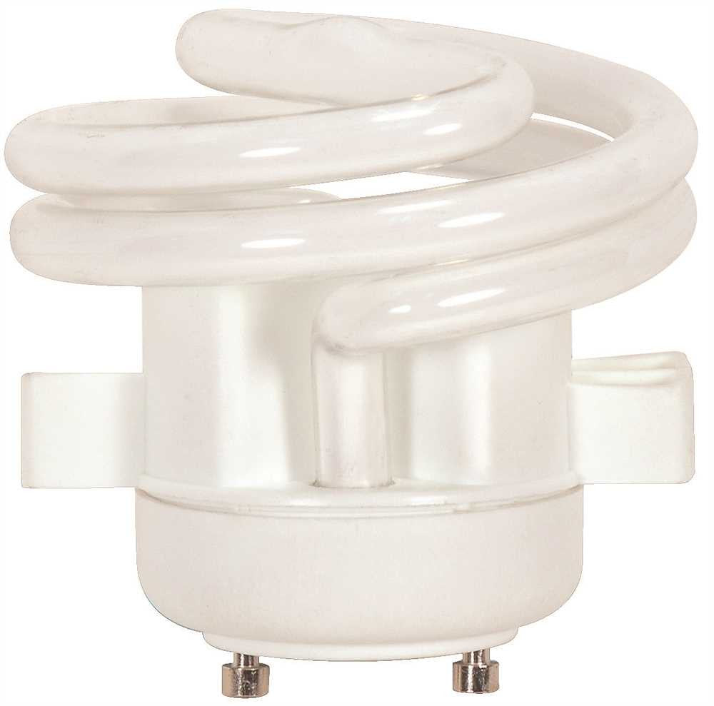 Satco Spiral Compact Fluorescent Lamp Squat, 13 Watt, 2700k, 82 Cri, Gu24, 120 Volt