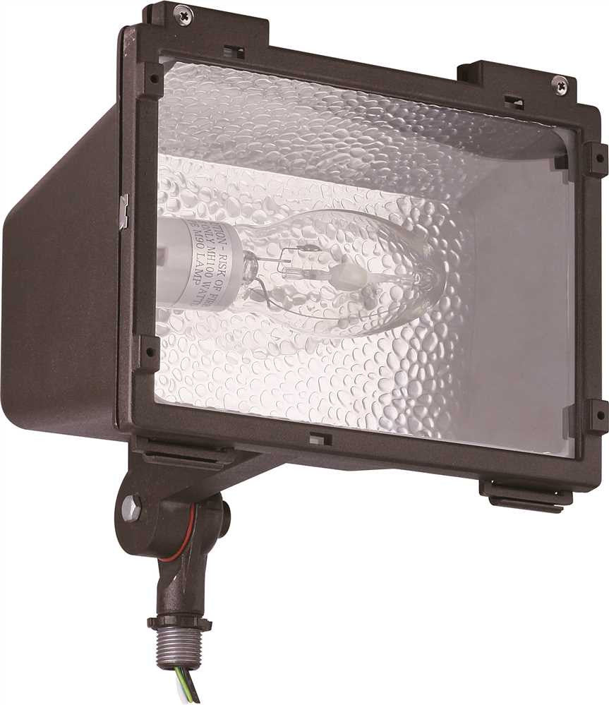 Monument Floodlight With Adjustable Knuckle Aluminum Housing, Bronze, 1 100-watt Metal Halide Lamp (included)