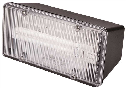 Monument Wall- Or Ceiling-mounted Fluorescent Commercial Floodlight, Black, 1 13-watt Pl Lamp (included)