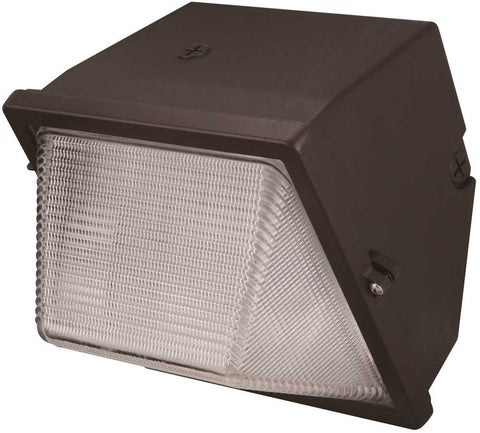 Monument Metal Halide Small Wall Pack, Aluminum Housing With Prismatic Glass Lens, 100 Watt Ed17 Lamp Included