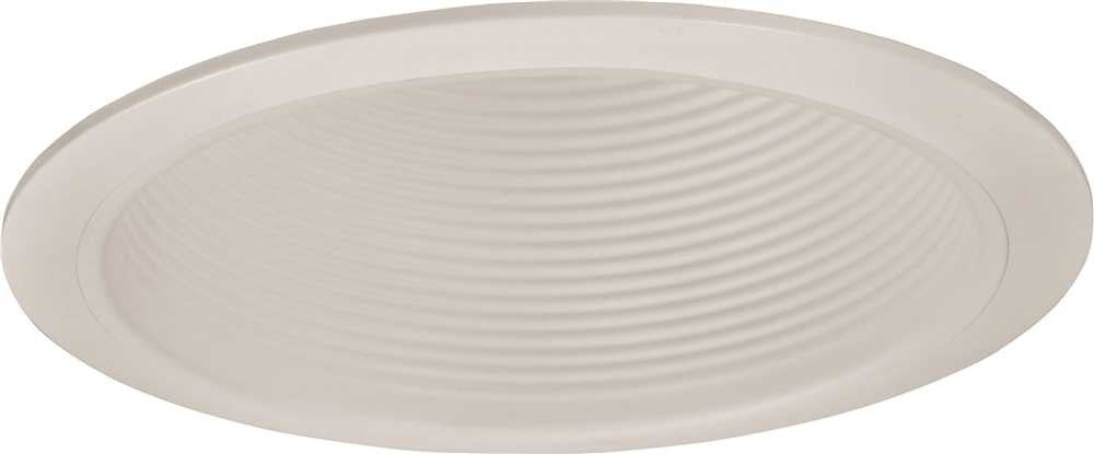 Monument Recessed Lighting 6" White Nonmetallic Baffle With White Trim Ring