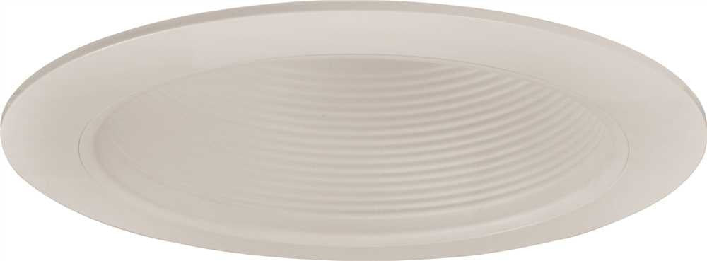 Monument Recessed Lighting 6 In. White Metal Baffle With White Trim Ring