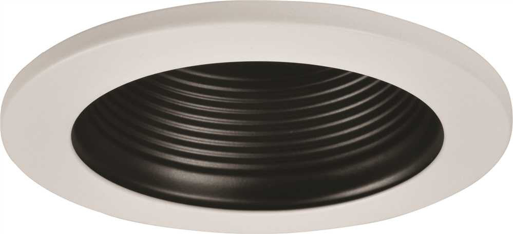 Monument Recessed Lighting 4" Black Baffle With White Low Voltage White Metal Trim Ring Includes Clear Glass Lens